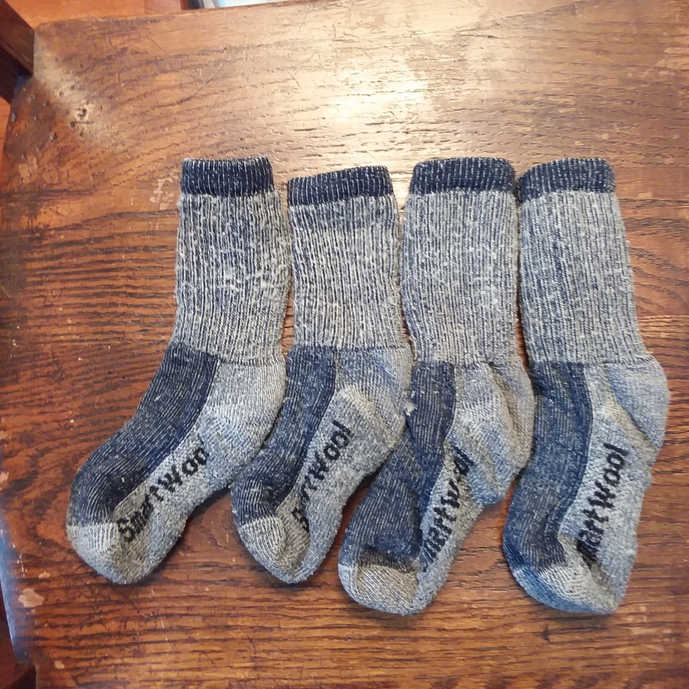 2 Pairs Smartwool Hiking Socks - Size Kids Small